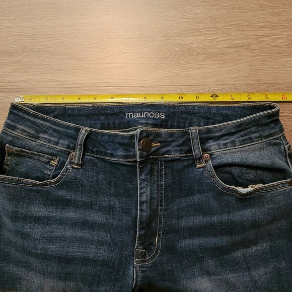 Maurices Jeans Size 8 Skinny Mid Rise Medium Light Wash Stretch Denim - Picture 6 of 11